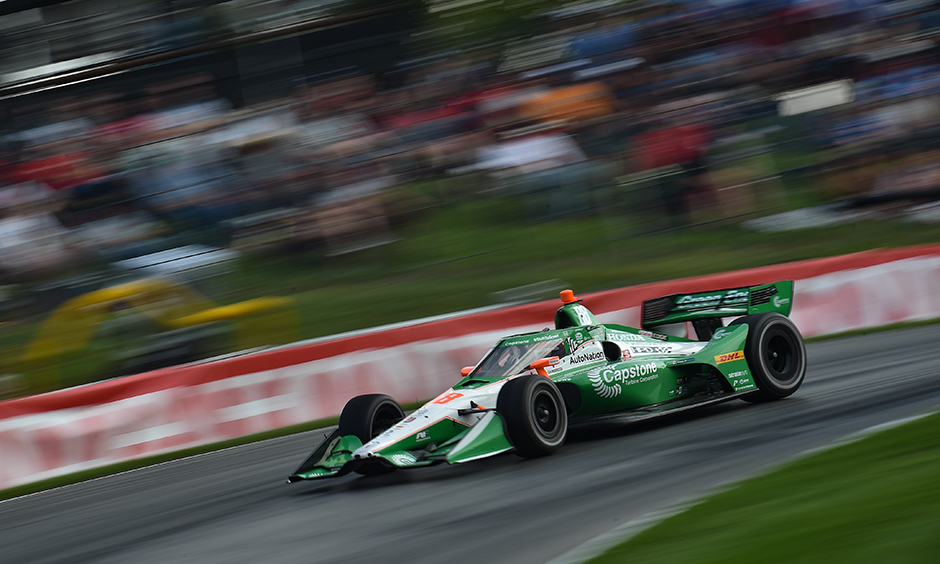 Colton Herta on course at Mid-Ohio