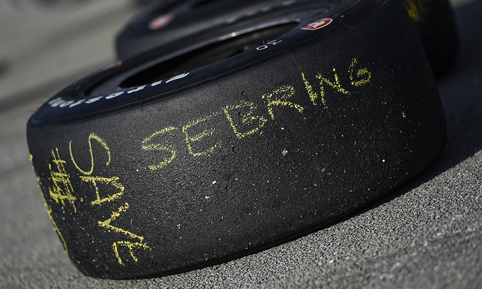 A tire from a Sebring test