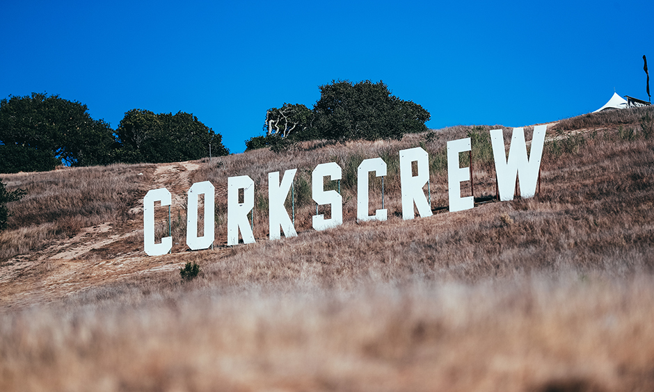 Corkscrew sign at WearherTech Raceway Laguna Seca