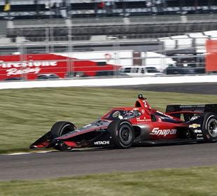 Newgarden Jumps to Top of Second Practice at IMS