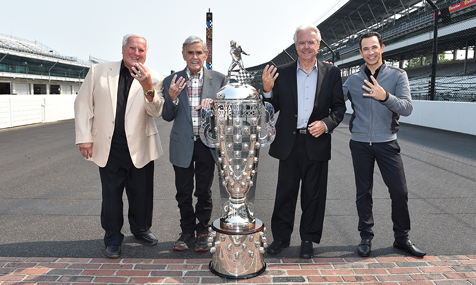 A.J. Foyt, Al Unser, Rick Mears, Helio Castroneves
