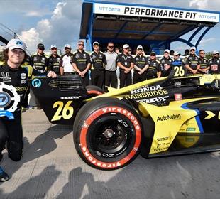 Jaw-Dropping Lap Delivers NTT P1 Award to Herta in Nashville
