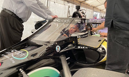thumbnail for F1 Veteran Albon Enjoys INDYCAR Scene during IMS Visit