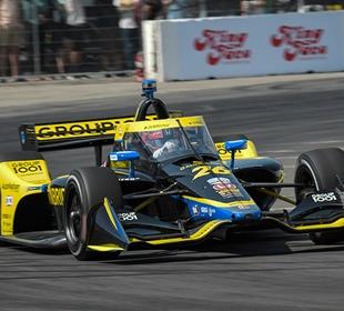 Herta Leads; Helio, Rossi Livid after Frantic Long Beach Warmup