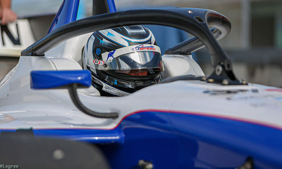 Kyffin Simpson in Indy Lights testing