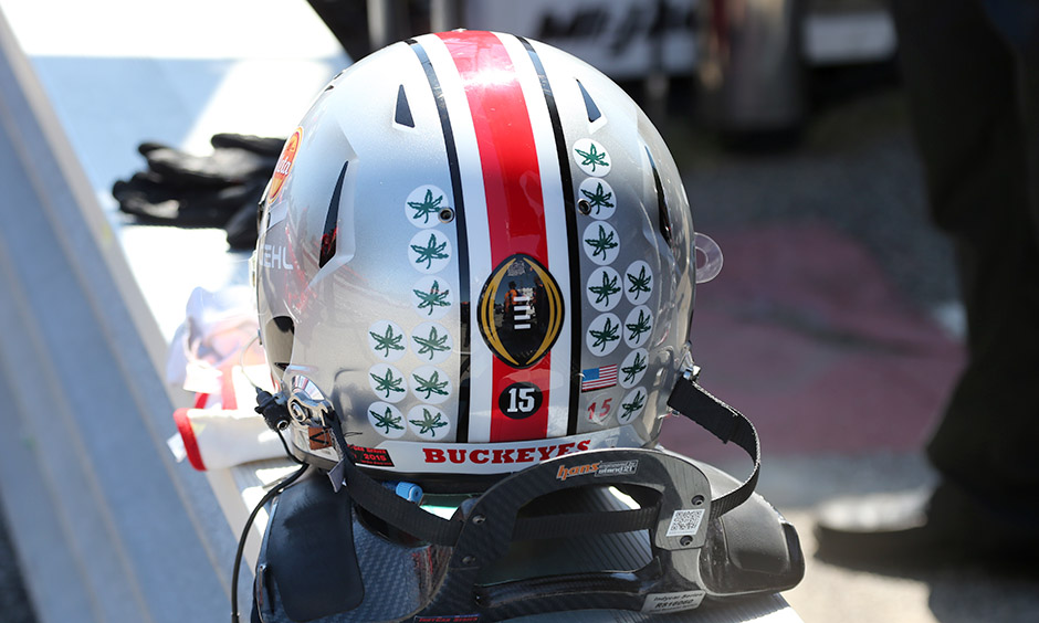 Ohio State Buckeyes Graham Rahal helmet