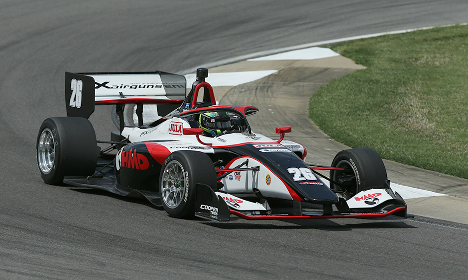 Lundqvist Continues Barber Roll with Indy Lights Pole