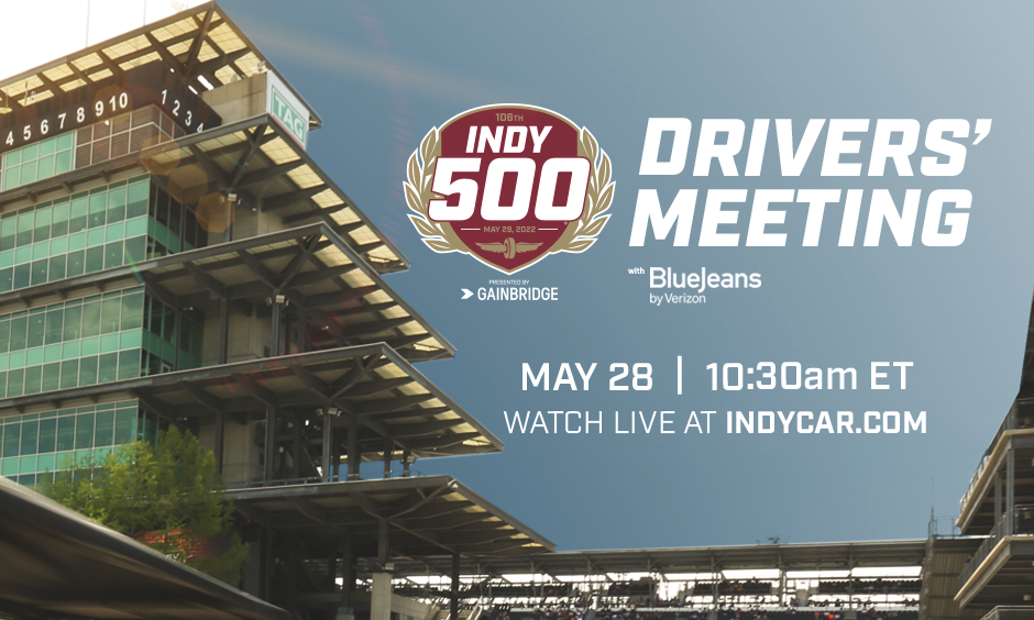 2022 Indy 500 Drivers' Meeting with BlueJeans