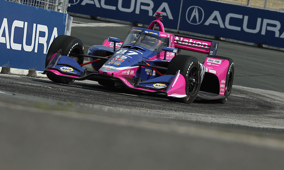 Toronto, ON, Canada. 16th July, 2022. HELIO CASTRONEVES (06) of Sao Paulo,  Brazil travels through the turns during a practice for the Honda Indy  Toronto at the Streets of Toronto Exhibition Place