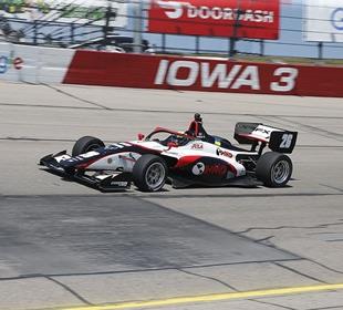 Series Leader Lundqvist Paces Opening Practice at Iowa