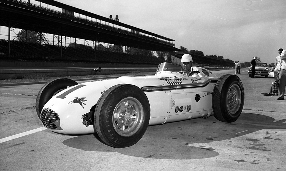 Jimmy Bryan in the 1957 Indianapolis 500.