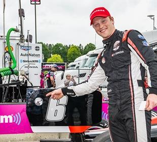 Rasmussen Wins Barber Pole with Track-Record Lap