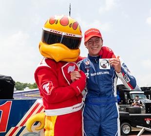 Simpson Speeds to First Pole, Sets Road America Track Record