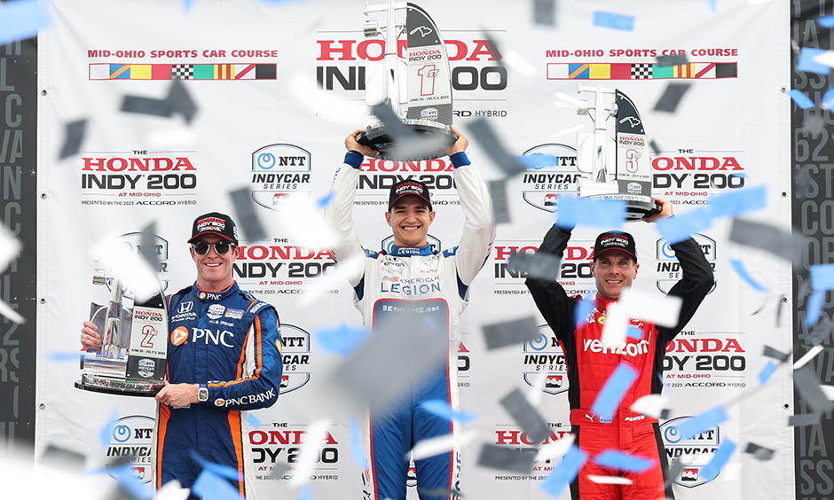 Scott Dixon, Alex Palou and Will Power
