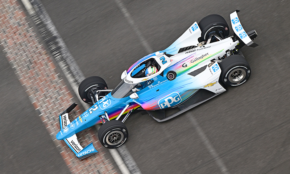 Newgarden Leads Rain-Shortened First Day of Indy Open Test