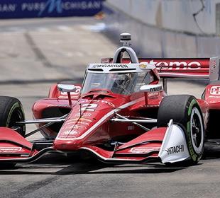 Newgarden Climbs to Top in Detroit Warmup
