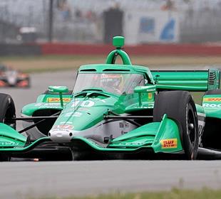 Palou Paces Practice in Mixed Conditions at Mid-Ohio