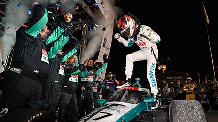 thumbnail for Kyle Kirkwood Earns First Career Oval Victory in WWTR Thriller