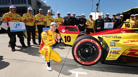 thumbnail for Defending Winner Alex Palou Earns First Pole of Season at Barber