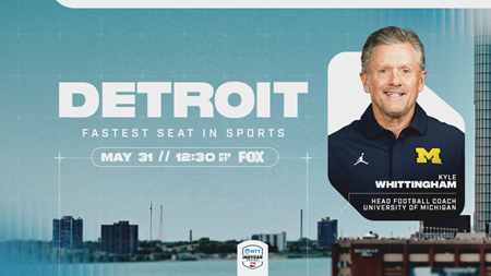 thumbnail for Michigan Football Coach Kyle Wittingham in Fastest Seat at Detroit
