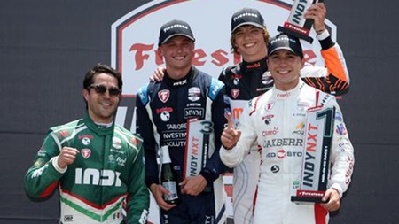 thumbnail for Enzo Fittipaldi Rolls from Pole, Leads HMD's Historic 1-2-3-4 Sweep
