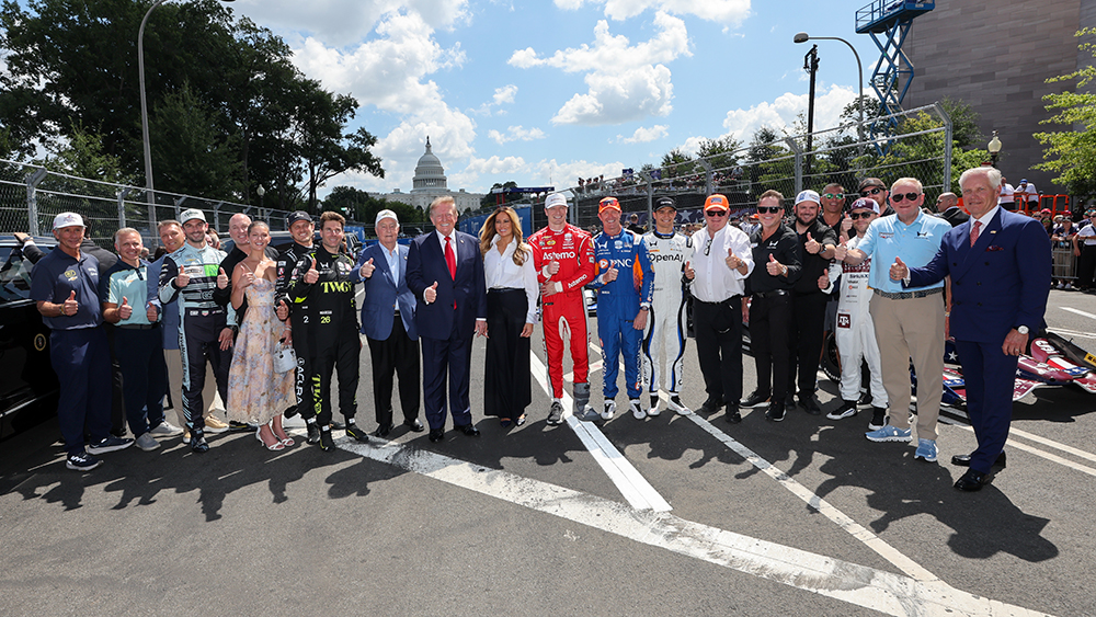 President Trump and INDYCAR team owners