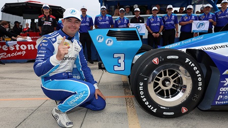 thumbnail for Scott McLaughlin, Alex Palou Speed to Milwaukee Poles