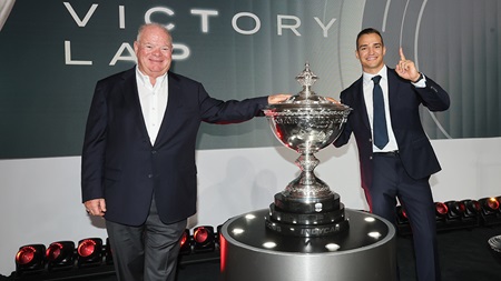thumbnail for Alex Palou Coronated for Fifth Time at Victory Lap Celebration