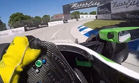 Thumbnail for Visor Cam: A bouncy ride around Raceway at Belle Isle Park