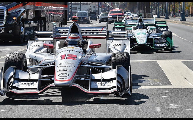 Indy cars on The Embarcadero