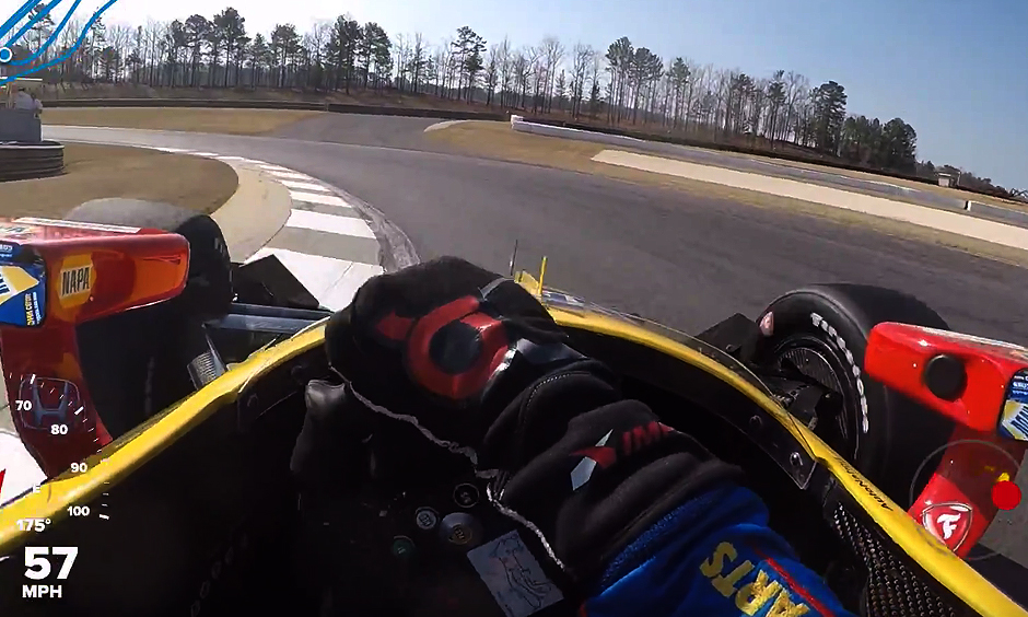 Visor Cam Alexander Rossi at Barber Motorsports Park