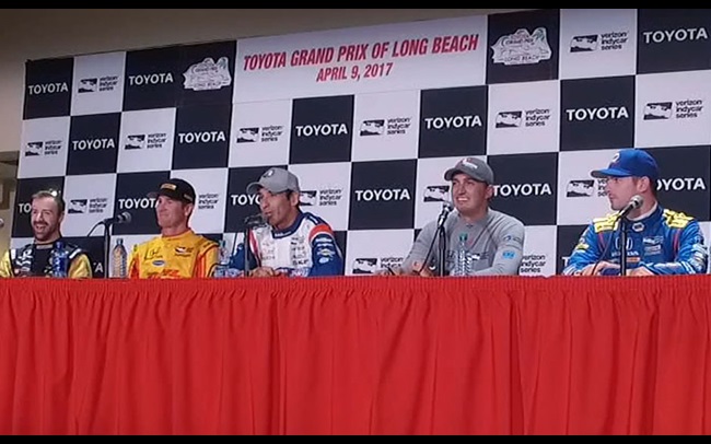 Firestone Fast Six News Conference at Toyota Grand Prix of Long Beach