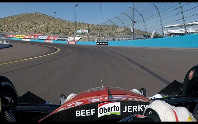 Visor Cam: Marco Andretti at Phoenix Raceway