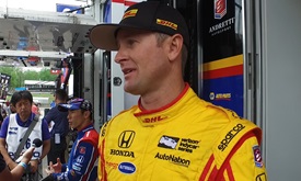 Thumbnail for Ryan Hunter-Reay speaks with media at Barber on Saturday