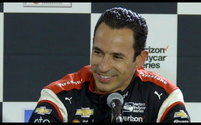 Helio Castroneves post-practice news conference at Belle Isle