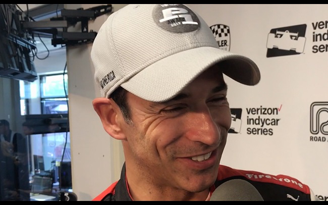 Helio Castroneves discusses winning his 50th Indy Car Pole