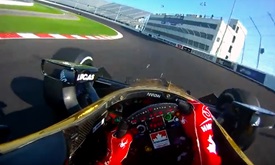 Thumbnail for Visor cam: James Hinchcliffe at Gateway Motorsports Park
