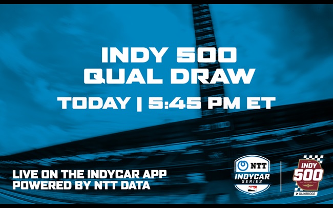 APP EXCLUSIVE: Qualification Draw for the Indianapolis 500