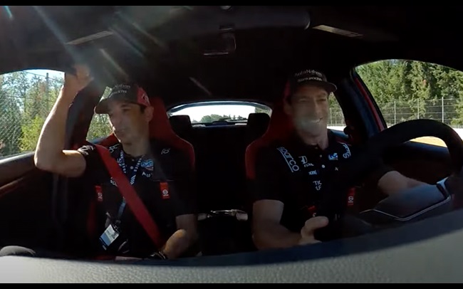 Pace Car Laps: Simon Pagenaud and Helio Castroneves