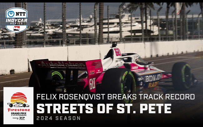 New Track Record: Rosenqvist Shatters Record At St. Pete