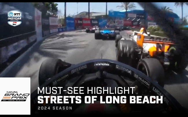 Must-See Highlight: O'Ward, Rossi Collide at Long Beach