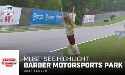 WEIRDEST Racing Moment Ever? Mannequin Falls Onto Track At Barber