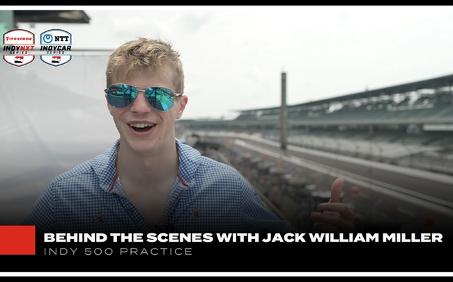Behind The Scenes: Jack William Miller at Indy 500 Practice