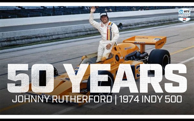 Celebrating 50th Anniversary of Johnny Rutherford's 1974 Indy 500 Victory