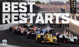 Thumbnail for Best Restarts From The 2024 Indy 500