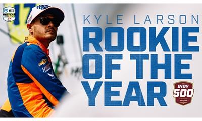 Kyle Larson Named 2024 Indianapolis 500 Rookie of the Year