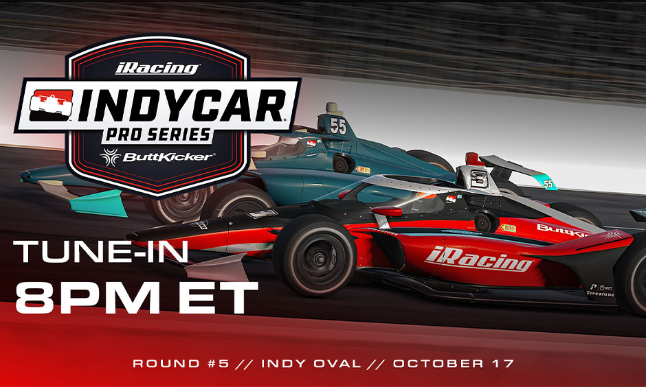 INDYCAR ButtKicker iRacing Pro Series Round 5 on the Indy Oval