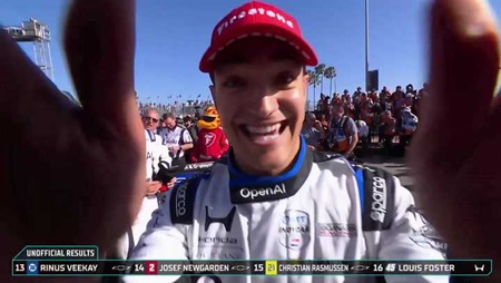 thumbnail for Beach Statement! Alex Palou Celebrates Long Beach Victory