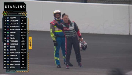 thumbnail for Ed Carpenter Frustrated After Hard Hit Ends '500'